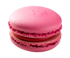 AI generated macaroon isolated on a transparent background, cut out png