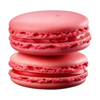 ai gerado macaroon isolado em uma transparente fundo, cortar Fora png