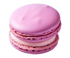 AI generated macaroon isolated on a transparent background, cut out png