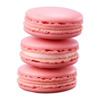 AI generated macaroon isolated on a transparent background, cut out png