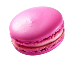 AI generated macaroon isolated on a transparent background, cut out png