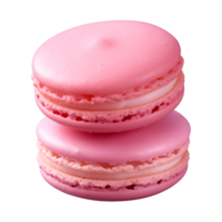 AI generated macaroon isolated on a transparent background, cut out png