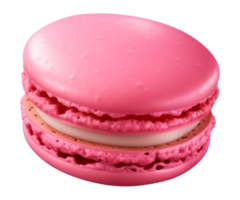 AI generated macaroon isolated on a transparent background, cut out png