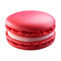 ai gerado macaroon isolado em uma transparente fundo, cortar Fora png