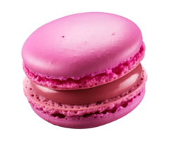 ai gerado macaroon isolado em uma transparente fundo, cortar Fora png