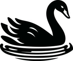 Duck Silhouette Illustration Pro Vector