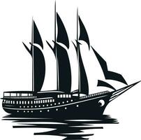 AI generated Sailing Boats  Silhouette Illustration Pro Vector
