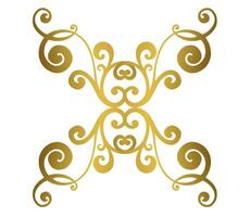 Damask vintage baroque scroll swirl. Victorian monogram heraldic shield swirl. vector