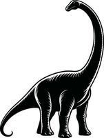 Brachiosaurus Dinosaur illustration Free vector