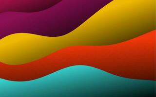 abstract colorful wave background design vector