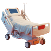 AI generated Hospital patient mattress, 3d design. Suitable for design elements, health and business png