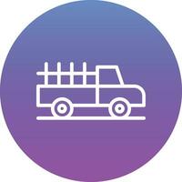 icono de vector de camioneta