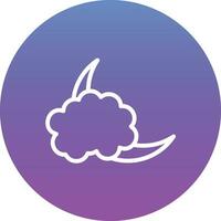 Cloudy Night Vector Icon