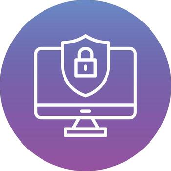 Computer Security Vector Icon