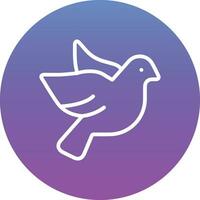 Dove with Heart Vector Icon