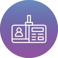 Identification Card Vector Icon