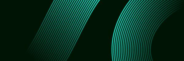 abstract elegant green aqua background with glowing lines vector