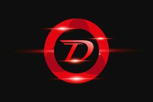 D Red logo Design. Vector logo design for business