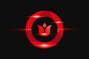 U Red logo Design. Vector logo design for business.