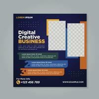 Corporate social media banner template vector