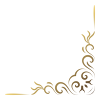 guld årgång hörn och ram element. antik virvla runt delare mönster lyx prydnad. filigran design calligraphic dekoration för ram, hälsning kort, inbjudan, meny, certifikat. png