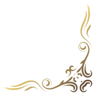 oro Vintage ▾ angolo e telaio filigrana. retrò turbine divisore modello ornamento con classico stile. elemento design calligrafia. decorazione per telaio, saluto carta, invito, menù, certificato. png