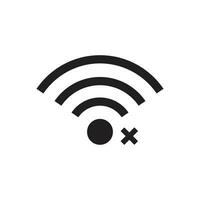 señal y Wifi icono vector