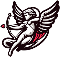 AI generated Valentine's Day Cupid clipart png transparent background, AI Generative free PNG.