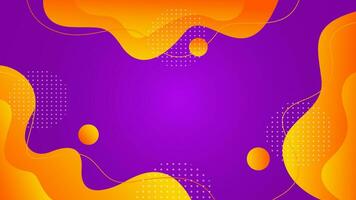 Dynamic purple gradient abstract background, orange gradient abstract creative wavy shapes, fluid wallpaper. Suitable for businesses selling banners, events, templates, pages, and others vector