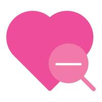 flat style love icon for valentine day isolated on white background vector