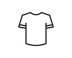 Single line icon of t-shirt. High quality vector illustration for design, web sites, internet shops, online books etc. Editable stroke in trendy flat style isolated on white background