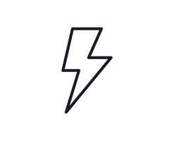 Energy concept. Modern outline high quality illustration for banners, flyers and web sites. Editable stroke in trendy flat style. Line icon of energy vector