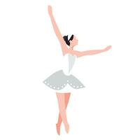 Ballerina dancing vector illustration