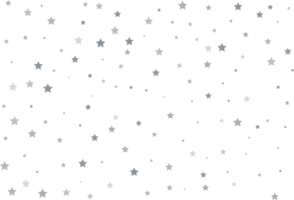 Magic pattern of silver stars png