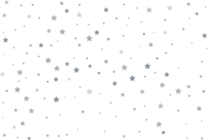 Magic pattern of silver stars png