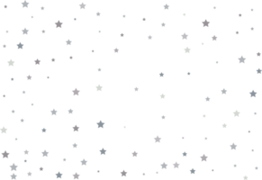 Magic pattern of silver stars png