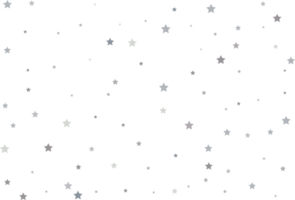 Magic pattern of silver stars png