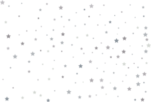 Magic pattern of silver stars png