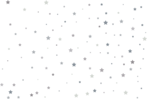 Magic pattern of silver stars png