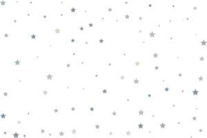 Magic pattern of silver stars png