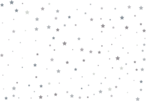 Magic pattern of silver stars png