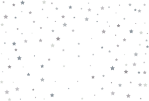 Magic pattern of silver stars png