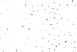 Magic pattern of silver stars png