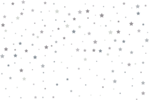 Magic pattern of silver stars png