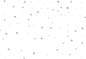 Magic pattern of silver stars png