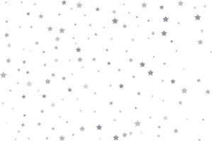 Magic pattern of silver stars png