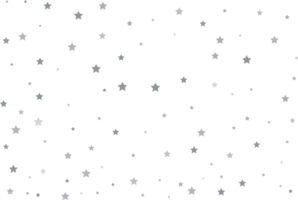 Magic pattern of silver stars png