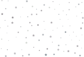 Magic pattern of silver stars png