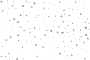 Magic pattern of silver stars png