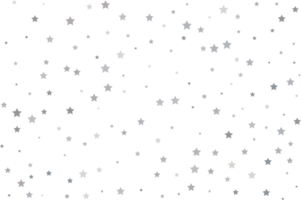 Magic pattern of silver stars png